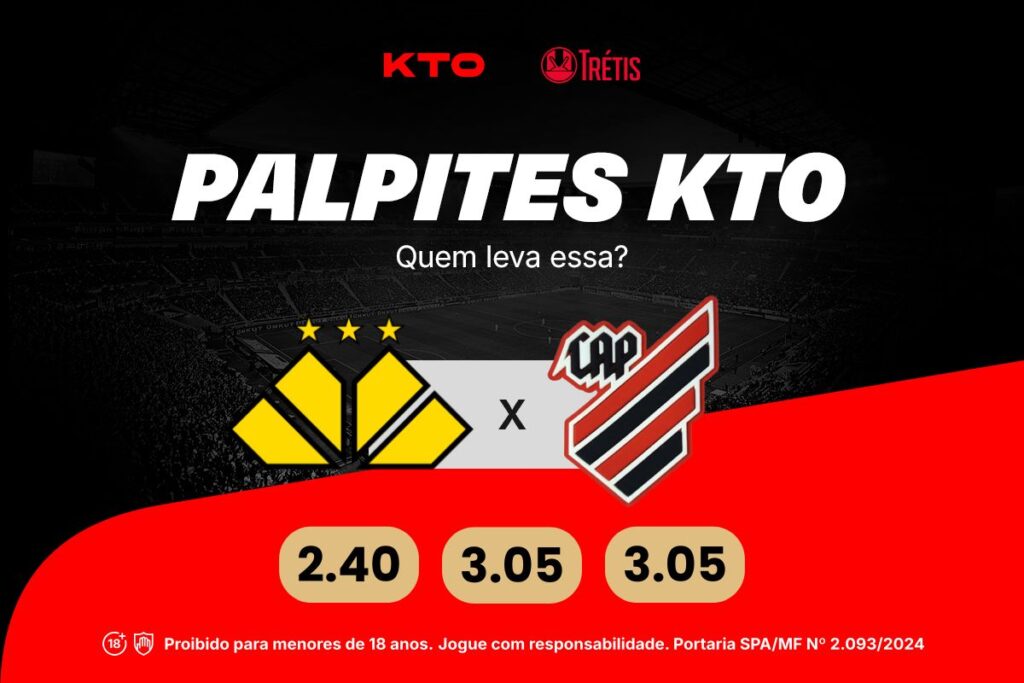 Palpites KTO Criciúma x Athletico - Série B 2025