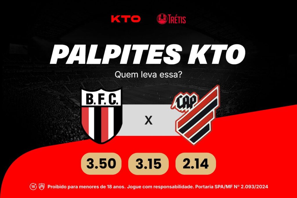 Palpites KTO Botafogo-SP x Athletico - Série B 2025