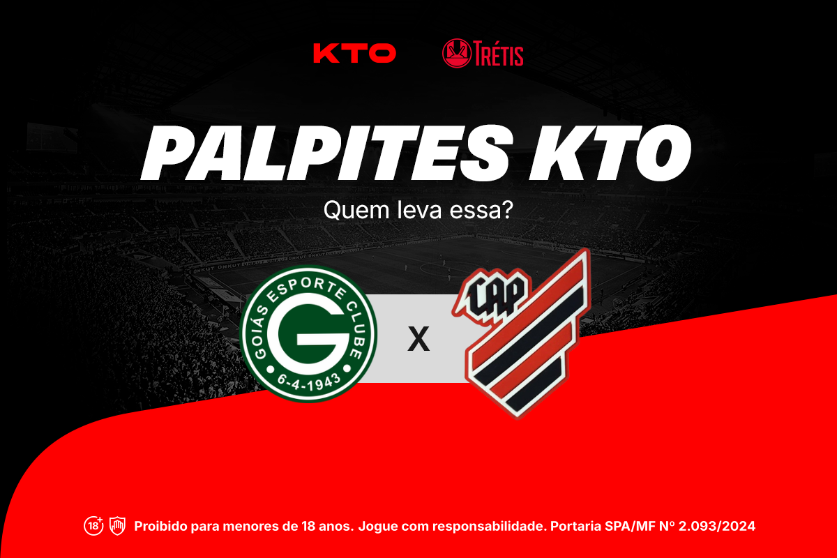 Palpite KTO - Athletico vai até Goiânia pensando em voltar ao G4